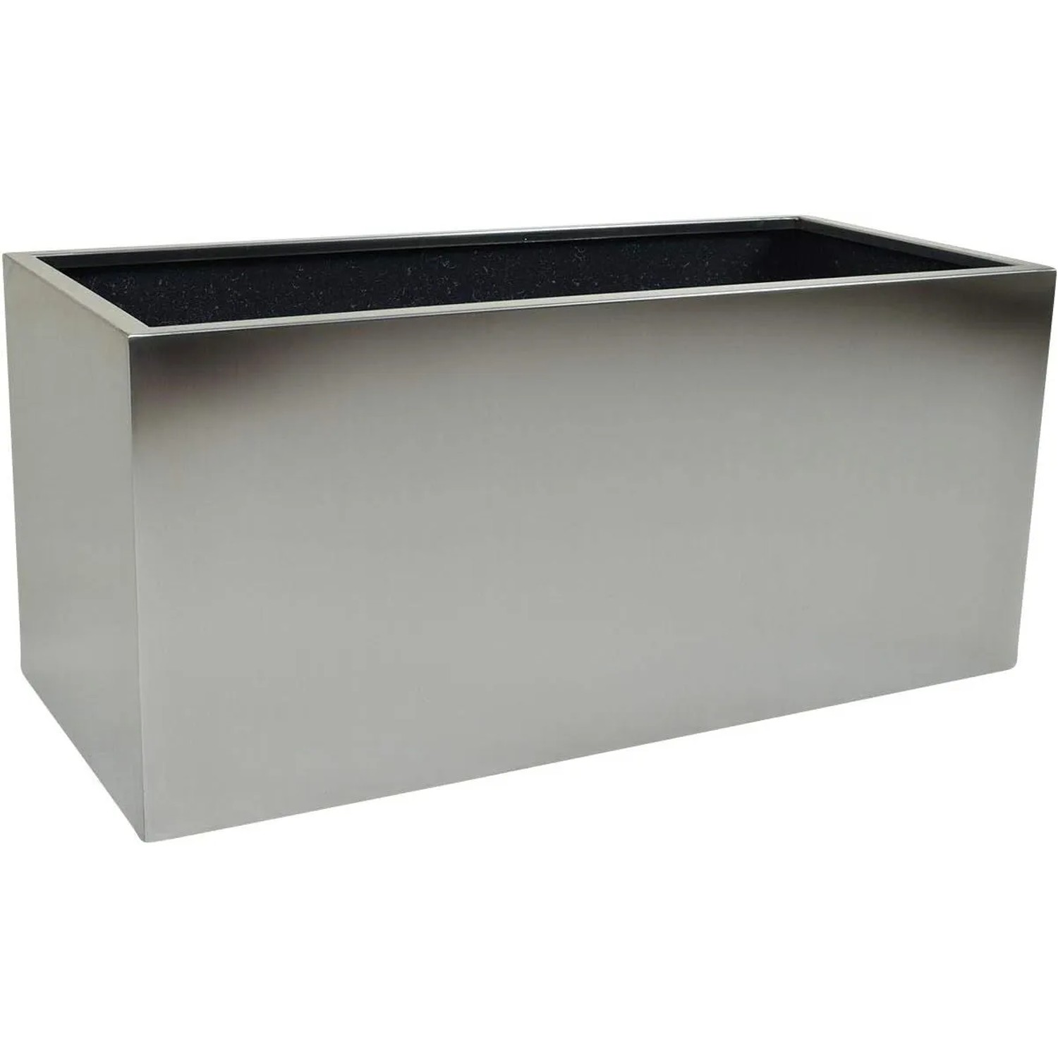 Vivanno Pflanztrog Maxi 100 cm x 45 cm x 45 cm Edelstahl Gebürstet
