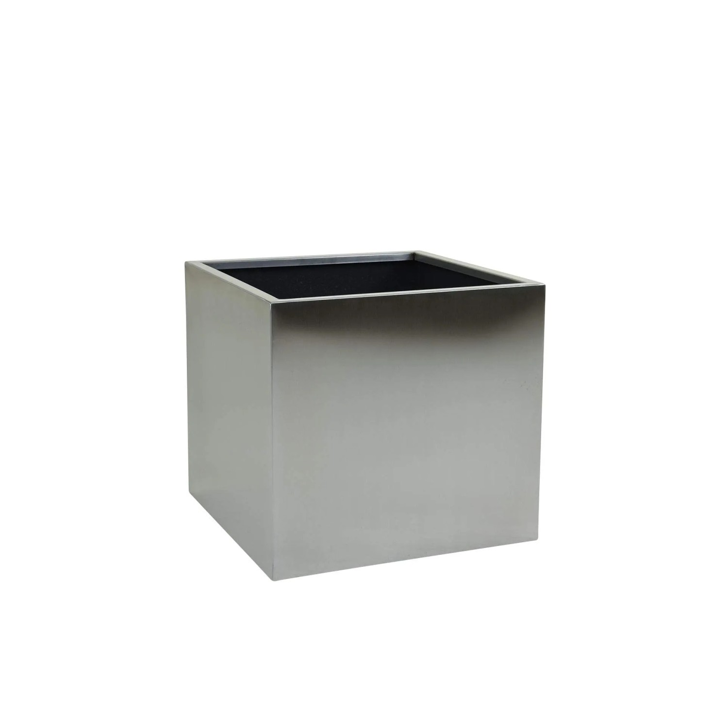 Vivanno Blumentopf Block 50 cm x 50 cm x 50 cm Edelstahl Gebürstet