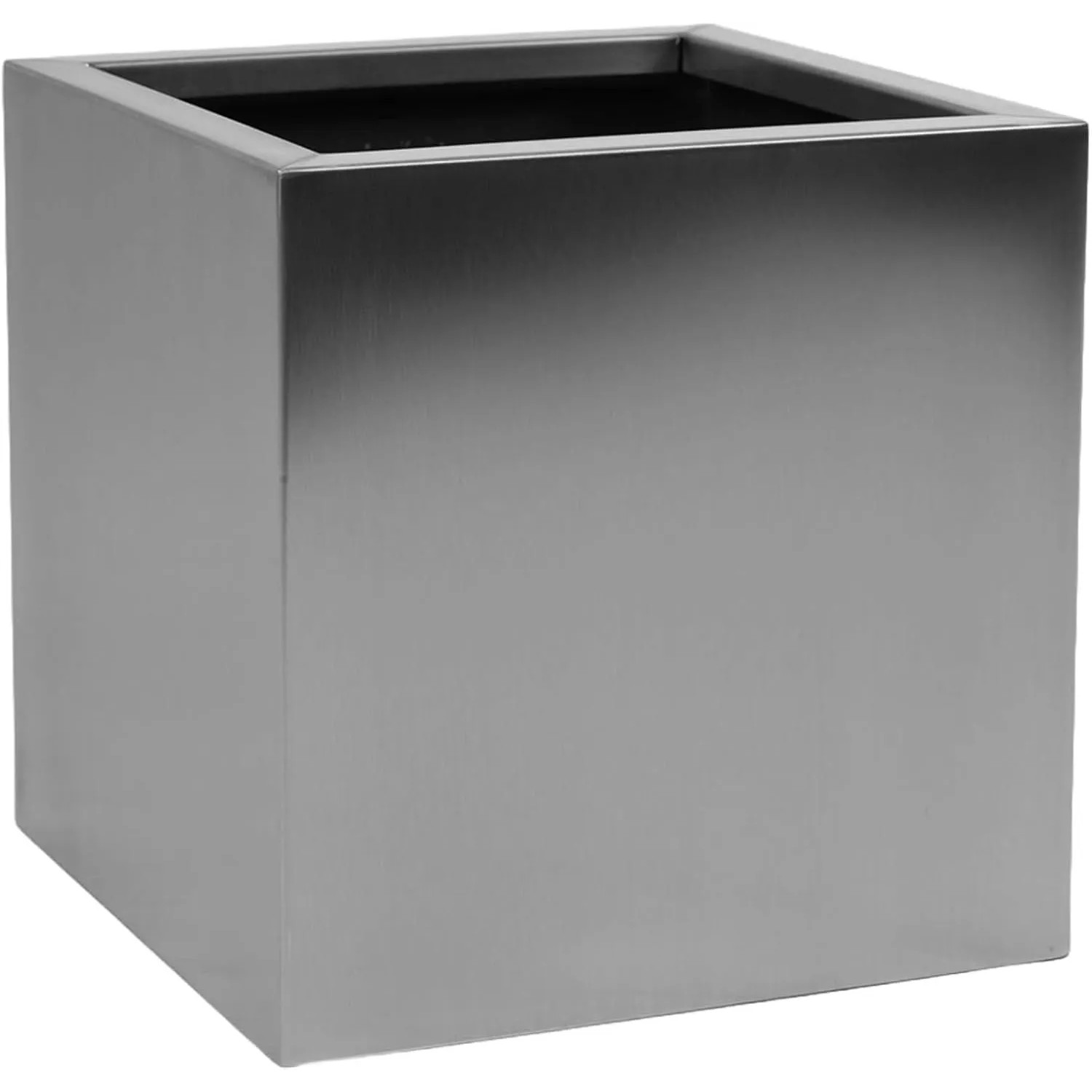 Vivanno Blumentopf Block 60 cm x 60 cm x 60 cm Edelstahl Gebürstet