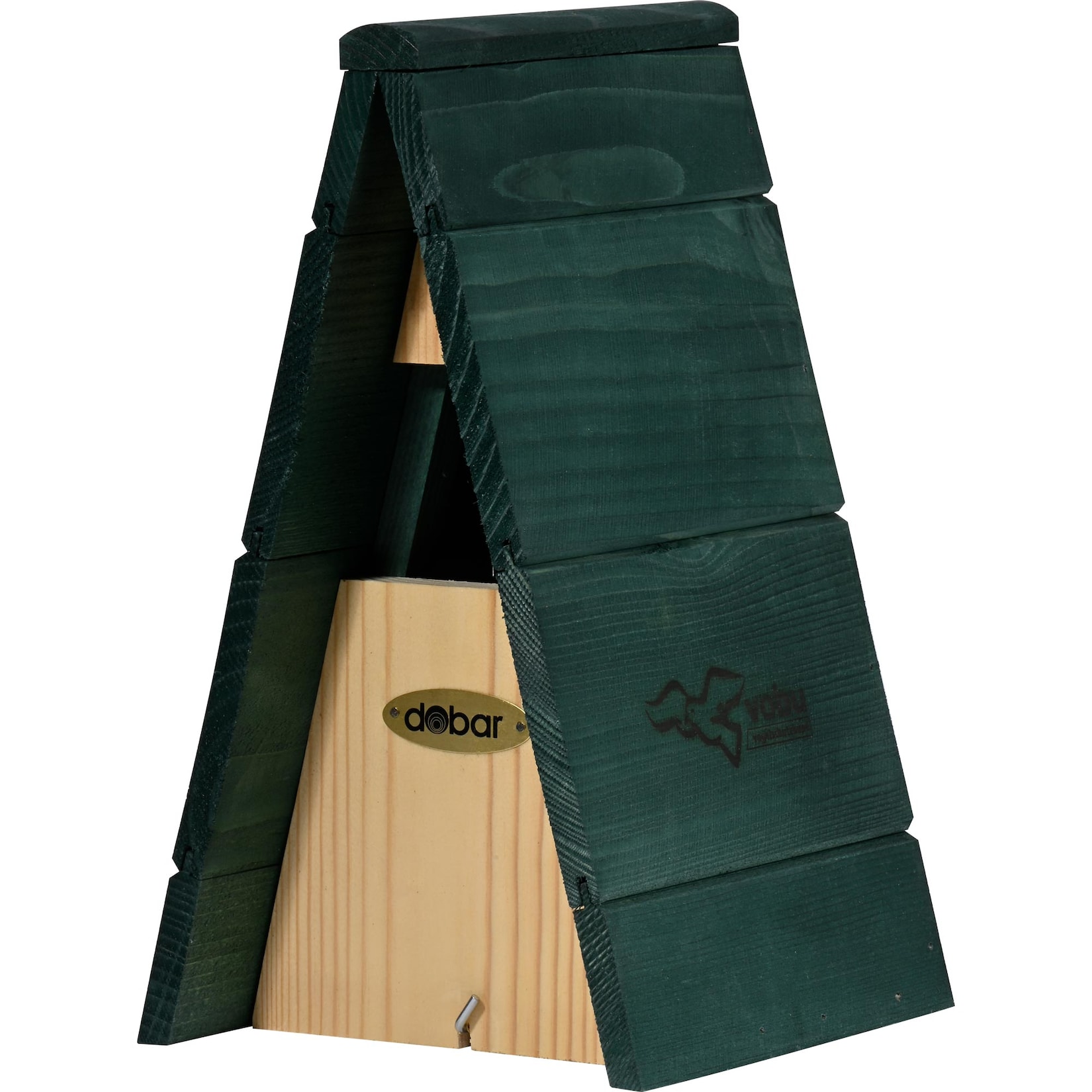 Dobar Nistkasten Vobu für Zaunkönig Spitzdach 16 cm x 16,5 cm x 28 cm FSC®