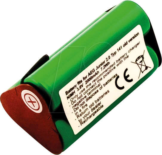 AKKU 31036 - Ersatzakku, AEG Junior 2.0 Type 141, NiMh, 2000 mAh