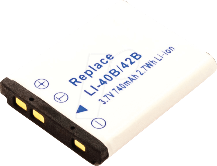 AKKU 41602 - Akku, Digitalkamera, kompatibel, 740 mAh