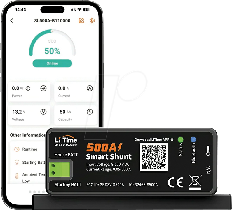 LI SHUNT BT - Batteriewächter, LiFePO4, Bluetooth