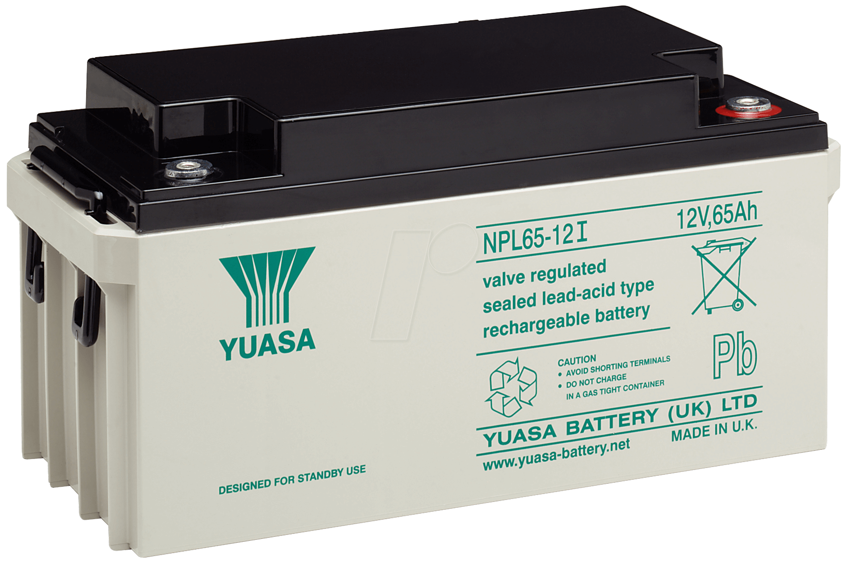 YU NPL65-12I - Blei-Vlies-Akku, 12 V, 65 Ah