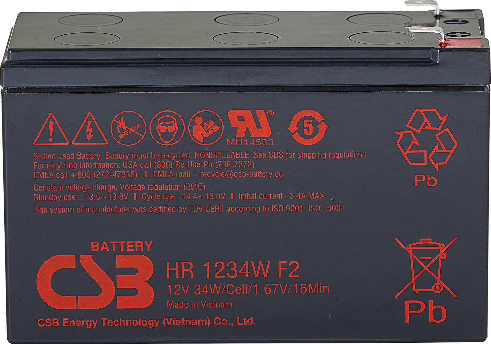 Bleiakku 12V / 34 W
