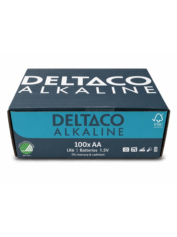 Deltaco AA alkaline (100-Pack)