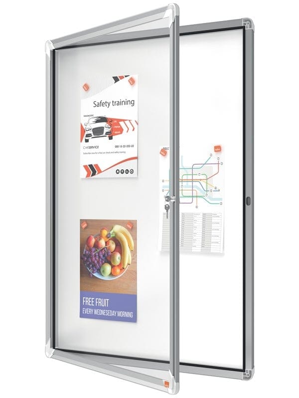 Nobo Premium Plus Schaukasten für den Innenbereich 9 x A4, magnetisch, Klapptür