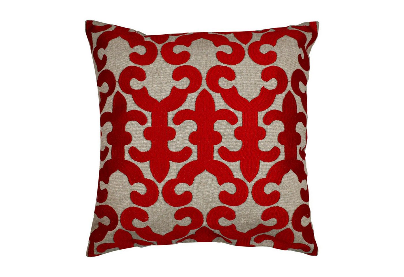 Marrakesch Orient & Mediterran Interior Zierkissen Boho Kissenbezug Kayon handgefertigt aus Baumwolle in Rot 50 x 50 cm, (1 St) Bild 2