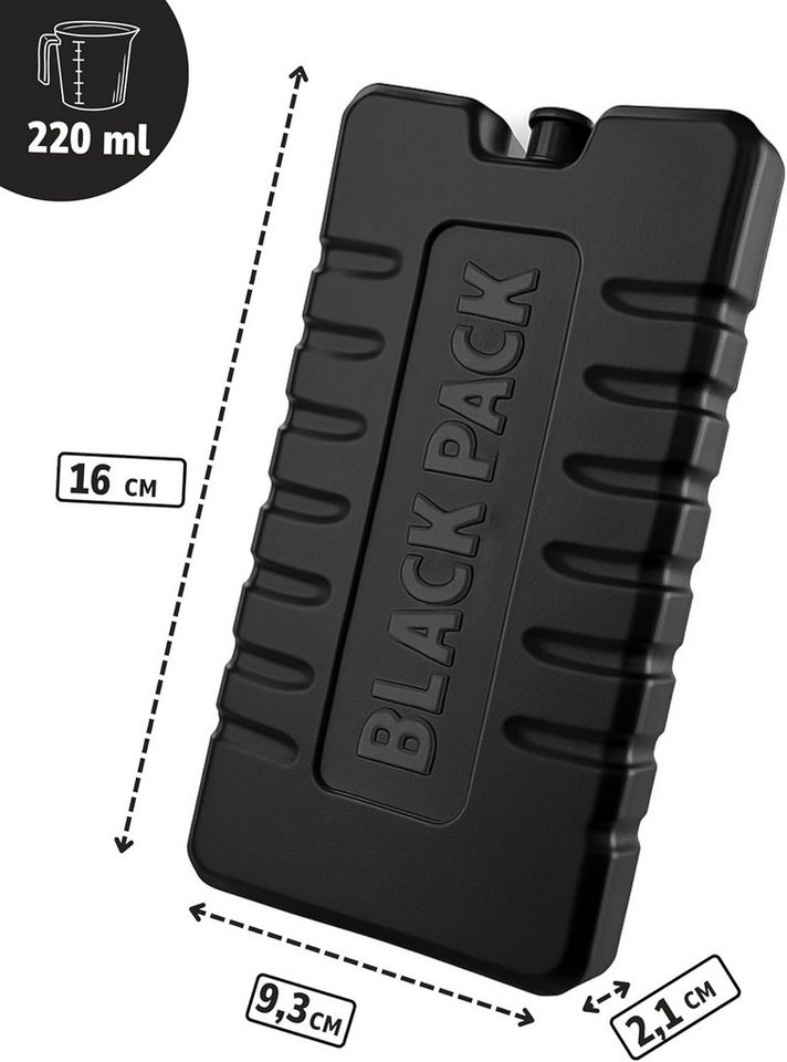 ToCi Kühlakku BLACK PACK Kühlakku Sets 220ml - Wiederverwendbare Kühlakkus Schwarz Bild 4