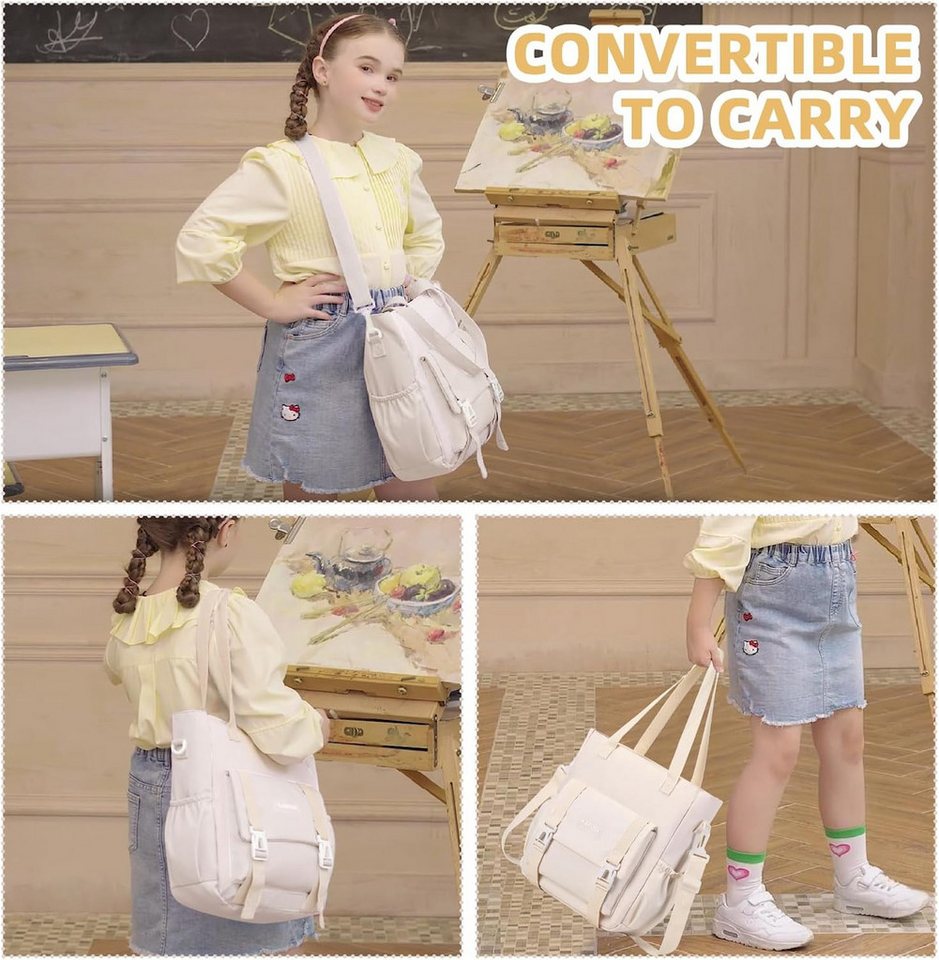 LIANNA Schulrucksack 3-teiliger Mädchen Schulrucksack, leicht, wasserabweisend (Set, 3-teiliger Mädchen Schulrucksack, leicht, wasserabweisend)