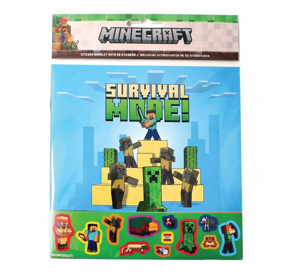 Minecraft Kreativset Minecraft Adventures Aufklebersatz 600 Sticker auf einen Schlag!