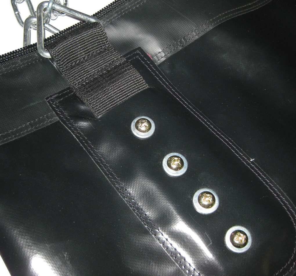 BAY-Sports Boxsack Sandsack 150 x 35 cm schwarz Kunstleder ungefüllt Bild 2