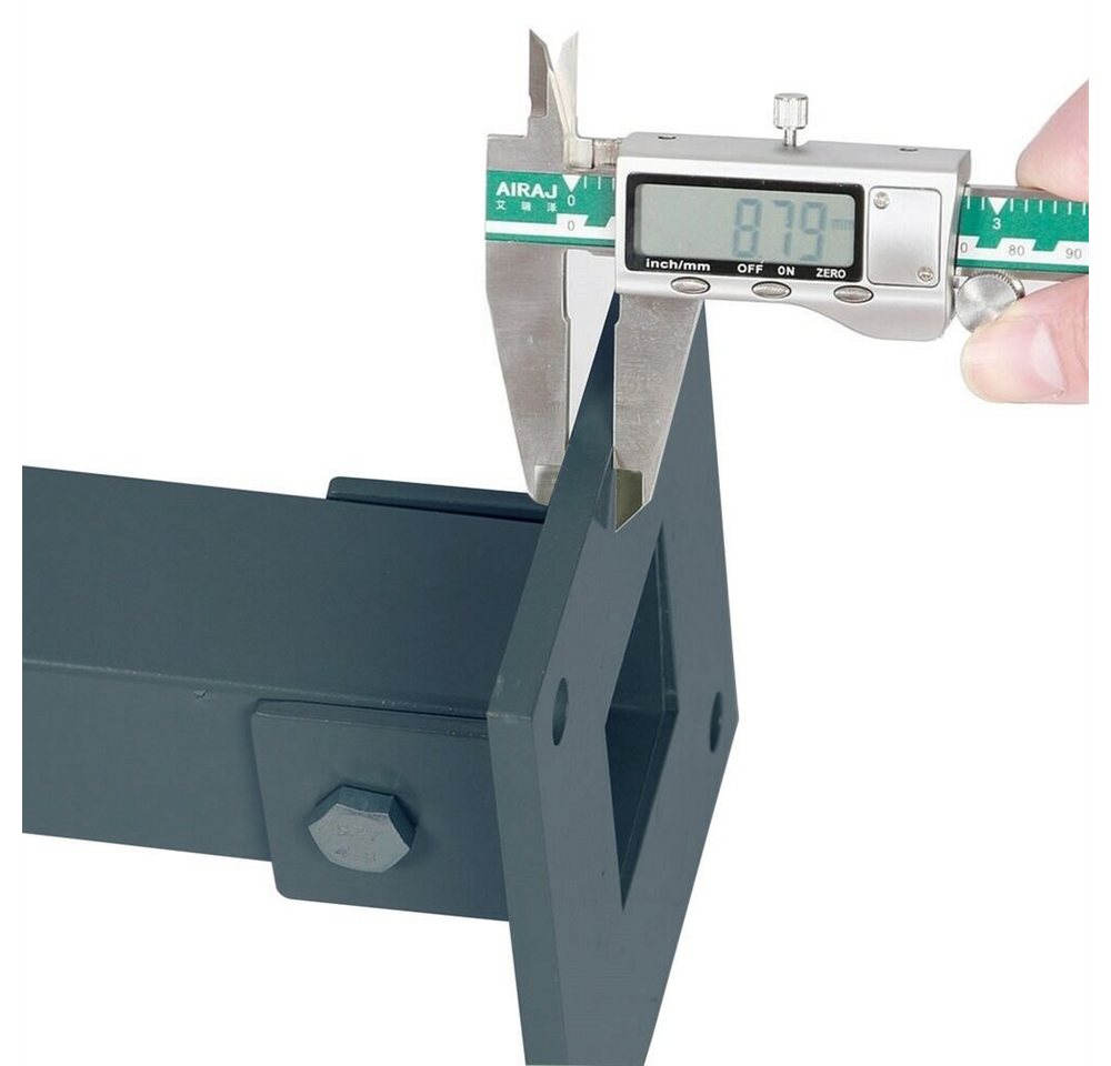 Feel2Home Absperrpfosten Parkpfosten klappbar Parkplatzsperre 65cm Absperrpfosten Poller (Stück, 1-tlg., inkl. Schlüssel, Parkplatzbügel, Bodenanker), Outdoor Pulverbeschichtung, garantierte Farben auch nach 3-5 Jahren!