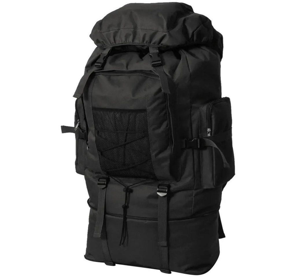 vidaXL Wanderrucksack vidaXL Armee-Style Rucksack XXL 100 L Schwarz