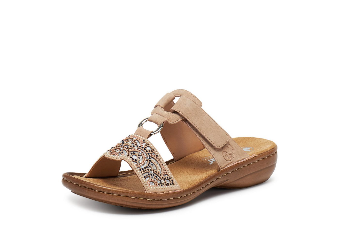 Rieker Rieker Damen-Flip-Flops Beige 608K2-31 Badepantolette Bild 2