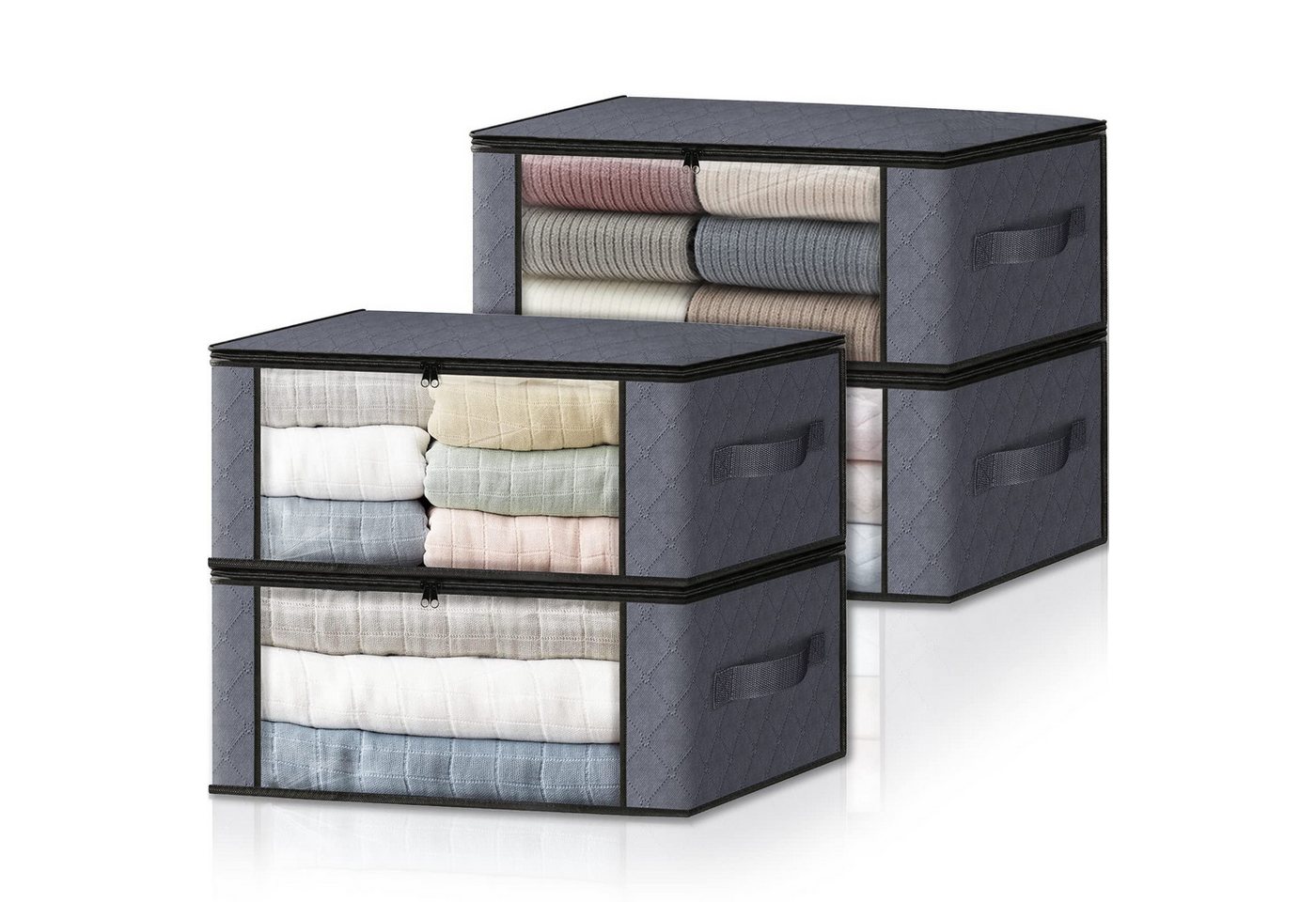 MOPUEA Aufbewahrungstasche Sofa-Aufbewahrungstasche, hängende Betttasche, rutschfest, mit Fach (Set, 4-tlg., Großes Fassungsvermögen), Sortieren Sie alles und sparen Sie Platz Bild 3