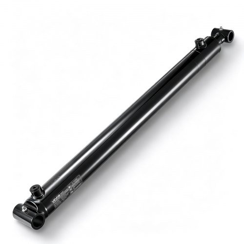 VEVOR Doppeltwirkender Hydraulikzylinder mit 50,8 mm Bohrung 61 cm Hub, bis 3500 psi, Schwerlast-Schweißzylinder mit Querrohr, 25,4 mm Stiftloch und SAE-6-Anschluss für Landmaschinen und Traktoren