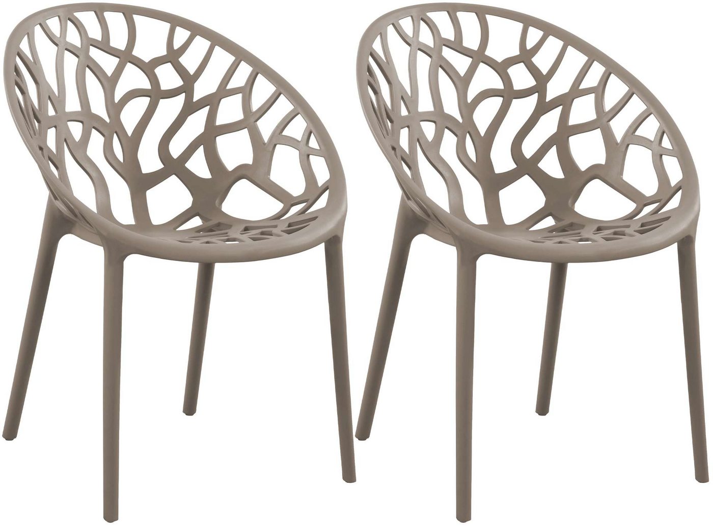 CLP 2er Set Stuhl Hope Farbe:taupe Bild 4