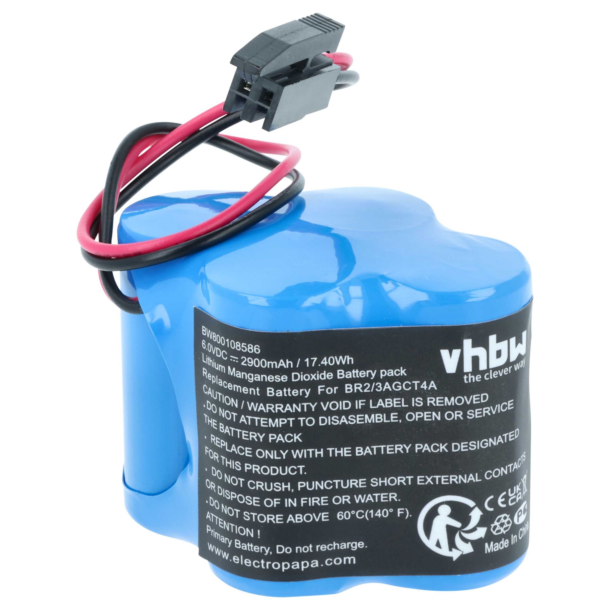 Akku Kompatibel Mit Allen Bradley 1747-l524 Slc 5/02 Controller 4kb Memory Raid-controller (2900 Mah, 6 V, Li-ion) - Ersatz Für Br-2/3agct4a, A06b-6114-k504, A98l-0031-0025 - Vhbw