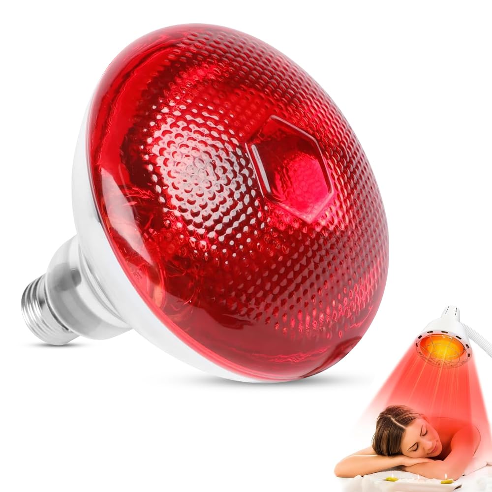 2 Stück 275-w-infrarot-heizlampen, E27-infrarot-heizbirnen, Rotlichttherapielampen, Für Gesicht, Rücken, Nacken, Körper Und Taille, Zur Linderung Von Muskelschmerzen