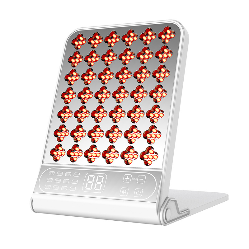 210-led-infrarotlampe, Rotlichtpanel Mit 12 Modi, 4 Wellenlängen (rot 660 Nm, Blau 423 Nm, Gelb 583 Nm, Infrarot 850 Nm) Und Timer (erzeugt Keine Wärme)