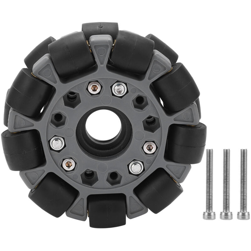 Roue Omni Directionale Double 100mm En Plastique, Capacité 20kg Pour Robot Mobile Plateforme