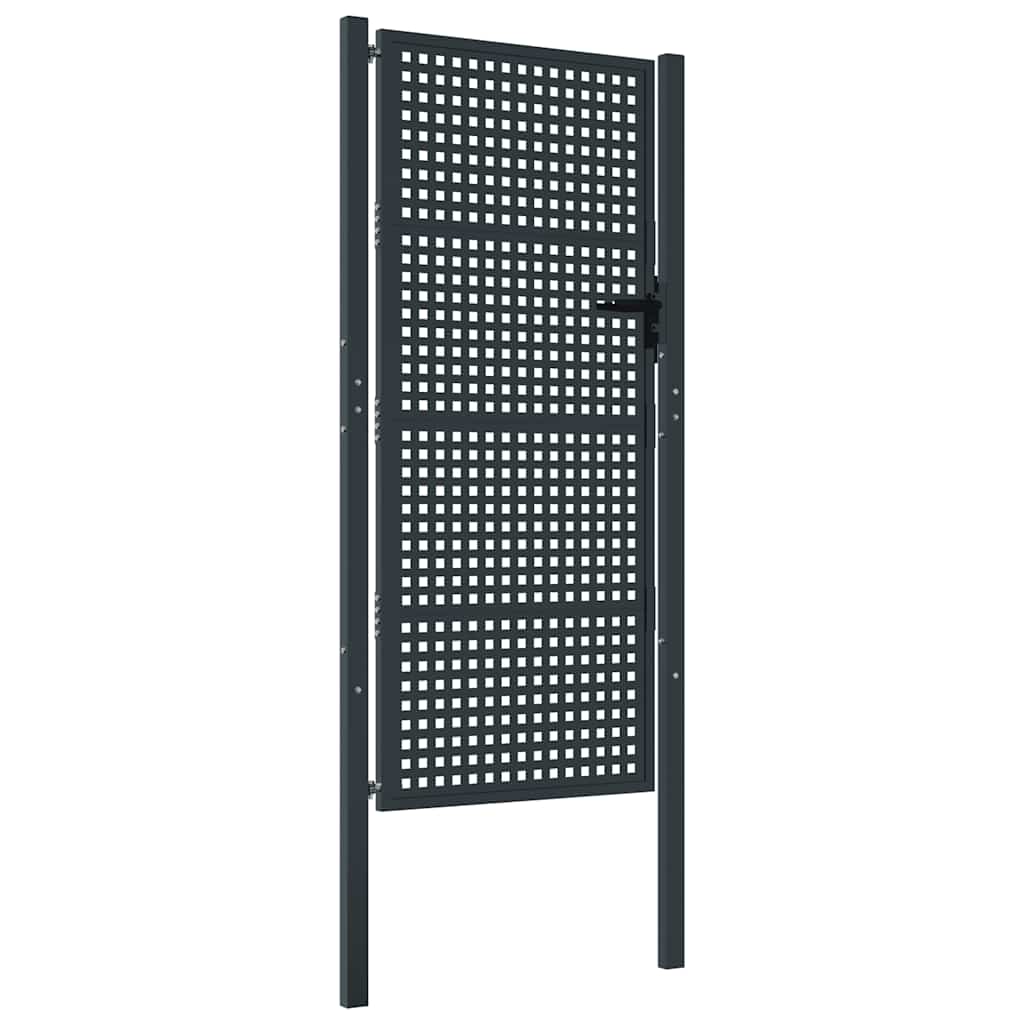 Maison Exclusive - Gartentor Anthrazit 100x175 Cm Stahl