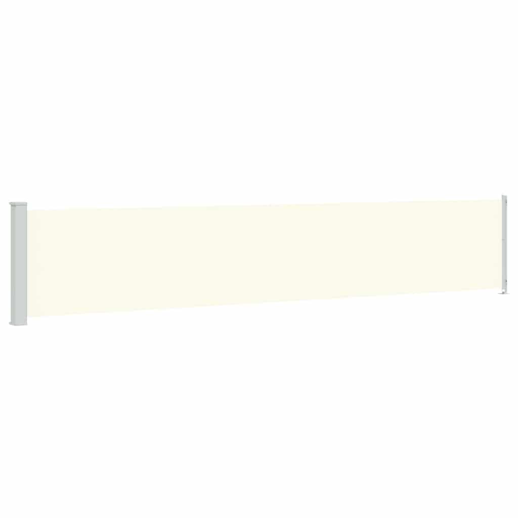 Maison Exclusive - Seitenmarkise Ausziehbar 117x614 Cm Creme