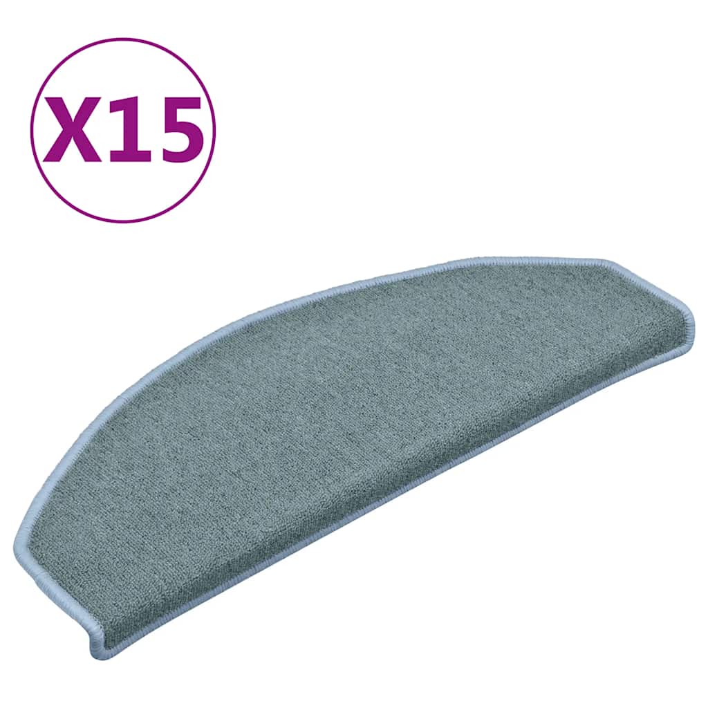 Maison Exclusive - Stufenmatten 15 Stk. 65x24x4 Cm Seeblau Halbru