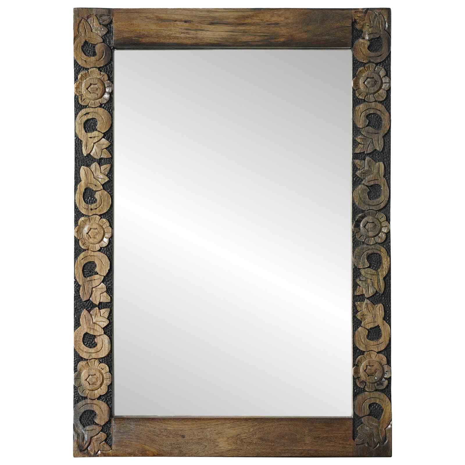 Maison Exclusive - Wandspiegel Walnussbraun 70 X 50 Cm Holzwerkst