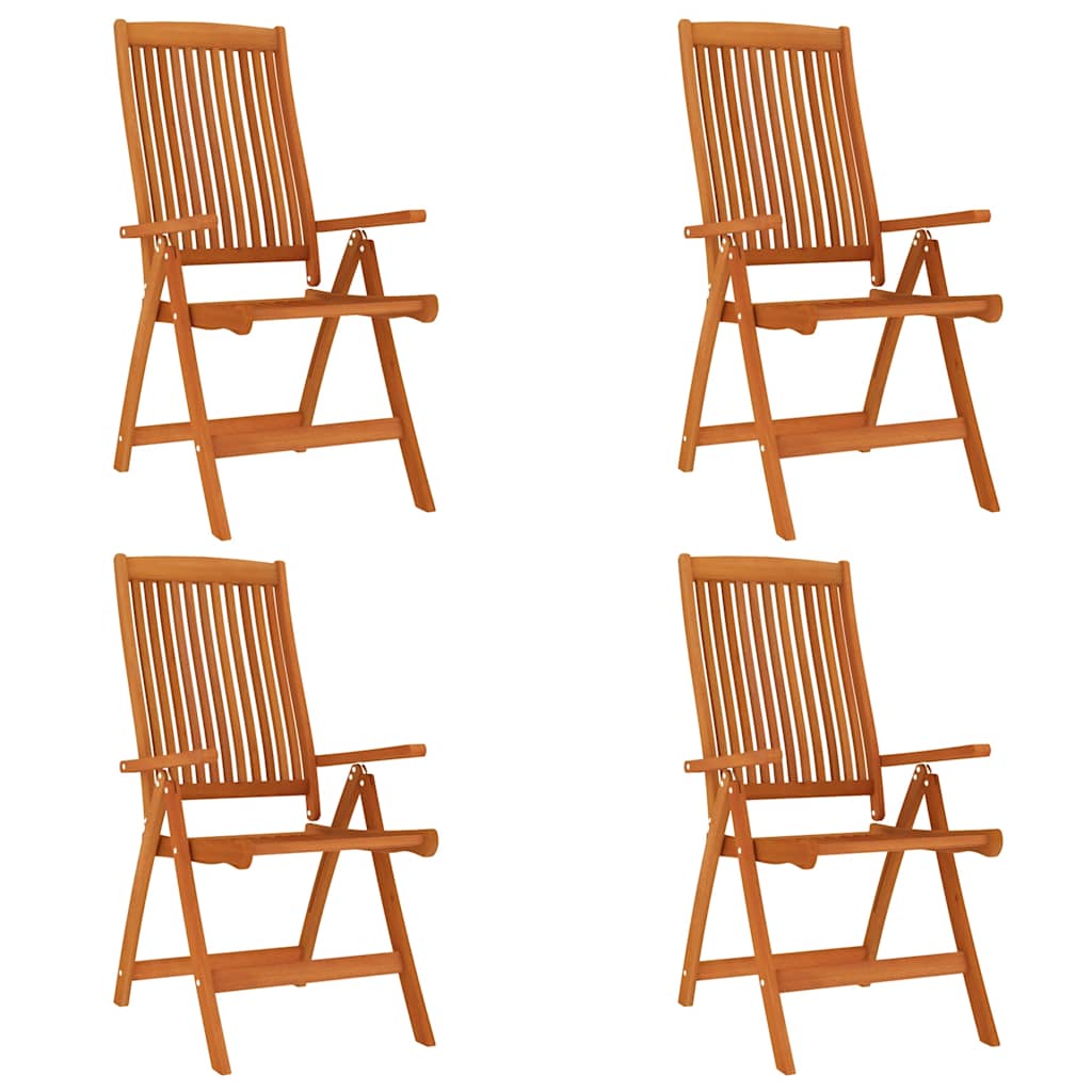 Maison Exclusive - Klappstühle, 4 Stück, Massivholz Eukalyptus