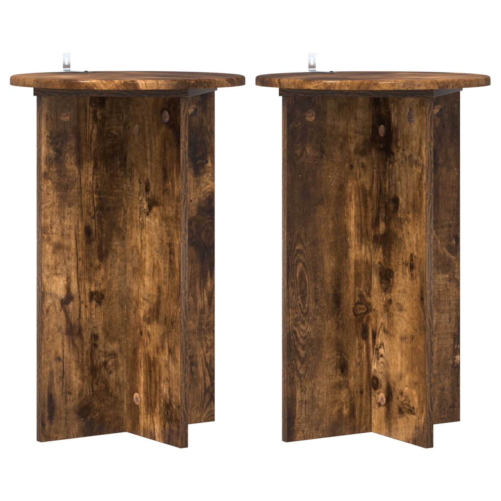 Maison Exclusive - Pflanzenständer 2 Stk. Räuchereiche Ø40 X 60 C