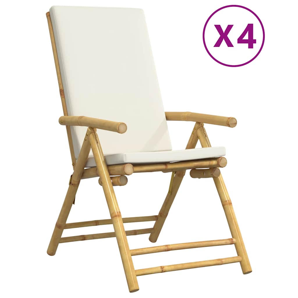 Maison Exclusive - Gartenstühle 4 Stk. Verstellbar Klappbar Mit K