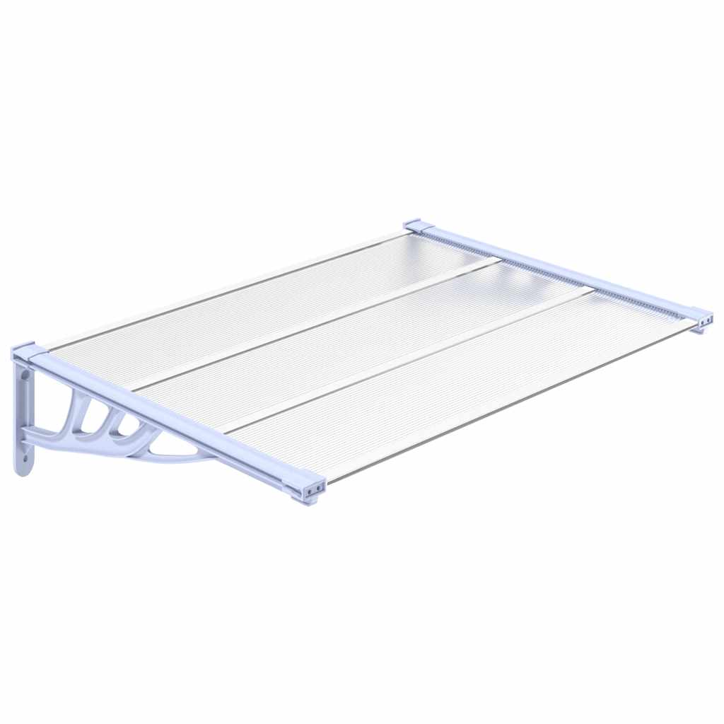 Maison Exclusive - Türvordach Grau Und Transparent 122x90 Cm Poly