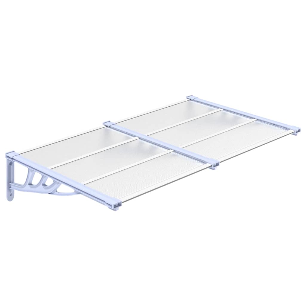 Maison Exclusive - Türvordach Grau Und Transparent 152,5x90 Cm Po