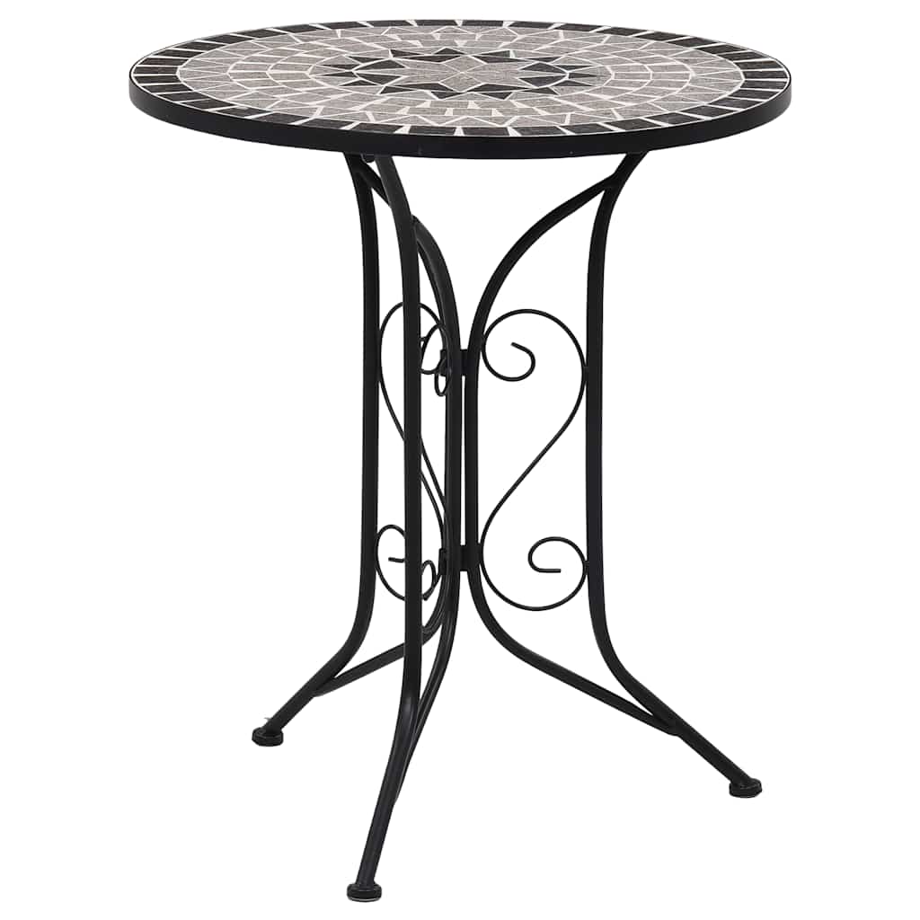 Maison Exclusive - 3-tlg. Bistro-set Mosaik Keramik Grau