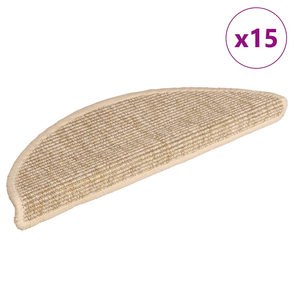 Maison Exclusive - Stufenmatten 15 Stk. 56x17x3 Cm Hellbeige Halb