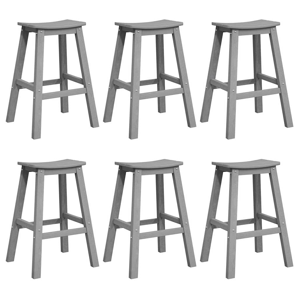 Maison Exclusive - Garten Bar Set 6 Stk. Hellgrau Hdpe