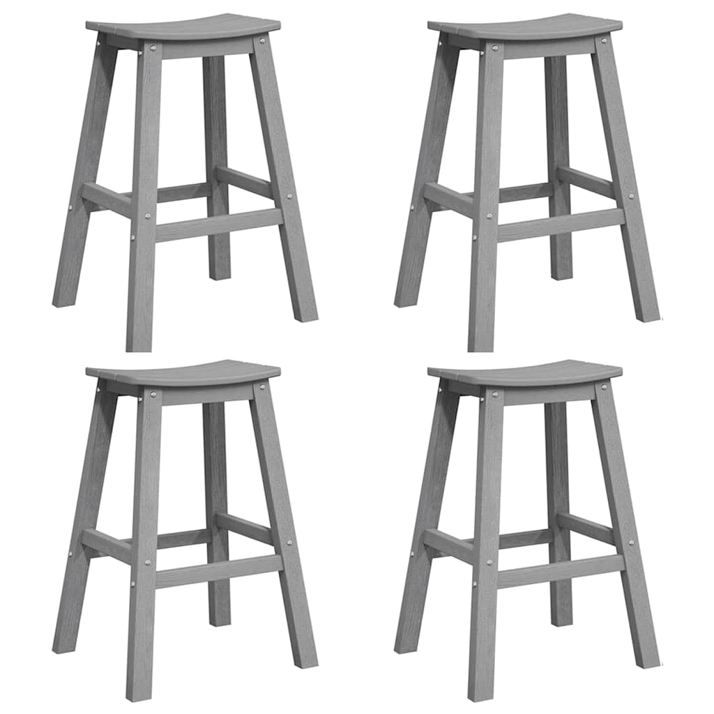 Maison Exclusive - Garten Bar Set 4 Stk. Hellgrau Hdpe