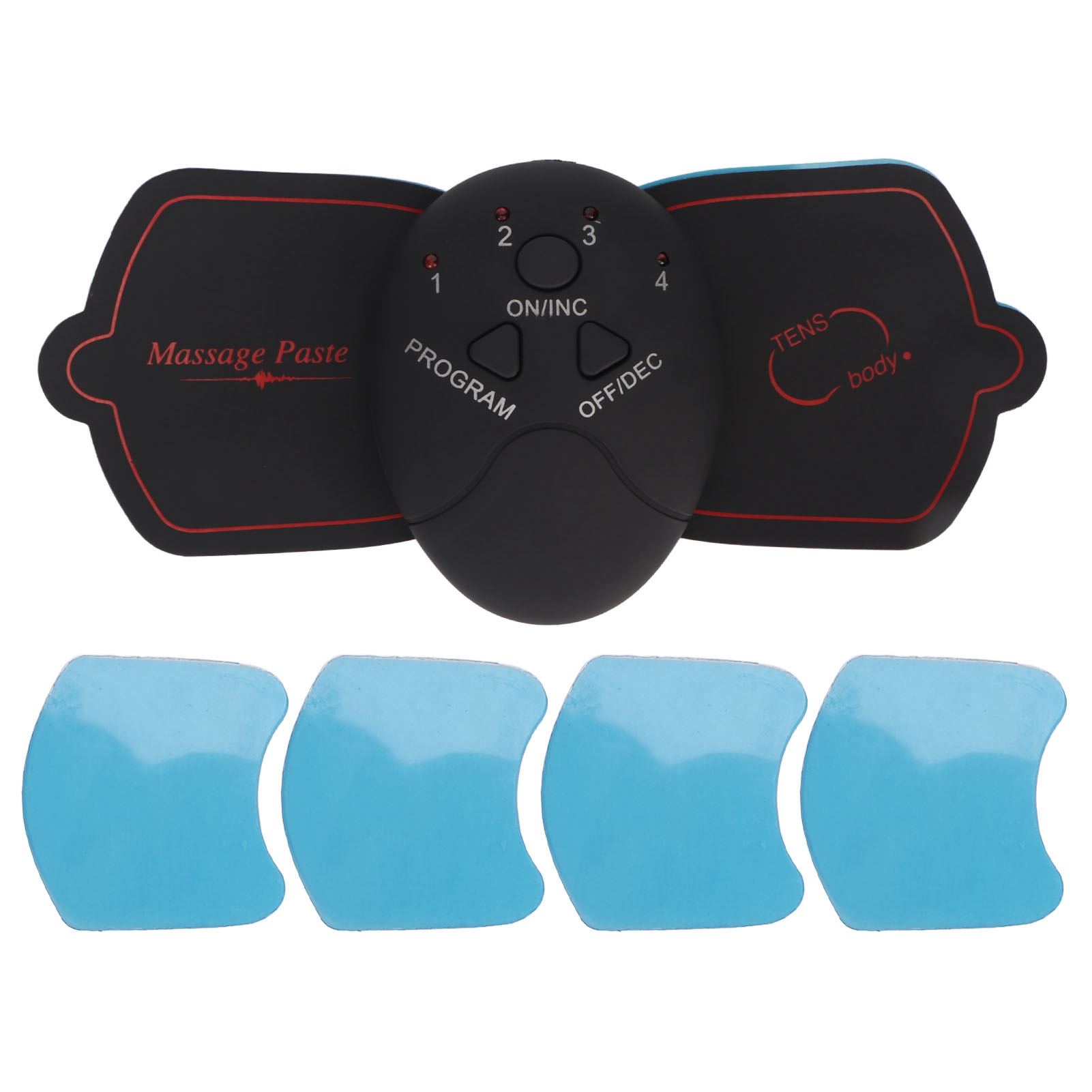 Nackenmassage-aufkleber Mit 10 Mikrostromstufen, Kabellose Linderung Von Müdigkeit, Tragbar, Wiederverwendbar Und Wasserdicht.