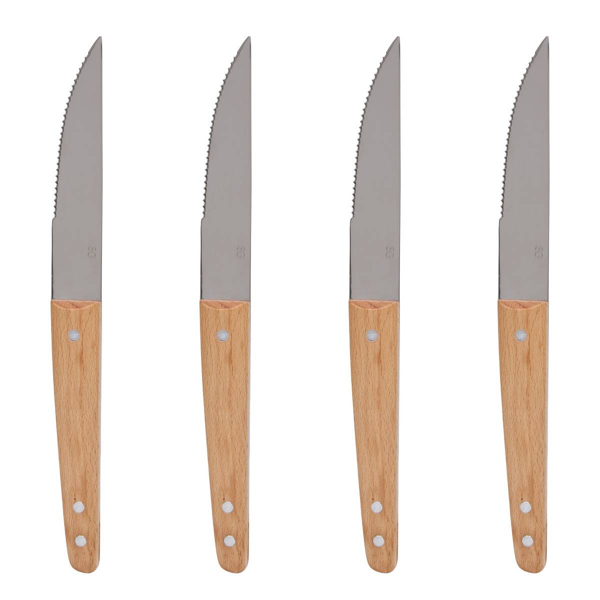 4 Steakmesser „élégance“, Länge 22 Cm, Braun - Atmosphera Créateur D'Intérieur