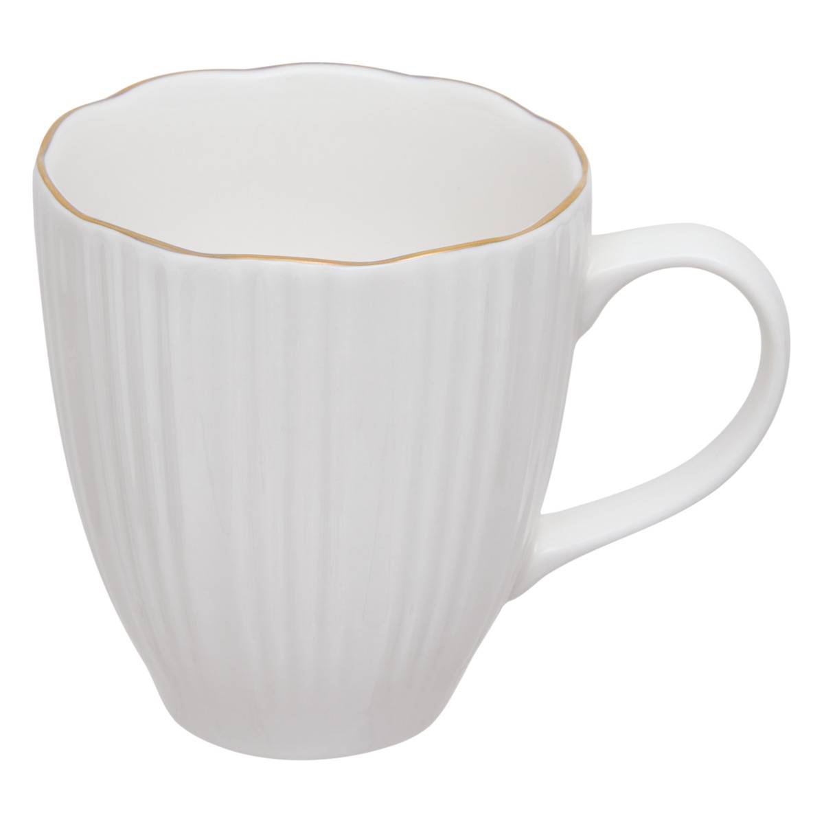 Becher „daphné“, 365 Ml, Weiß - Atmosphera Créateur D'Intérieur