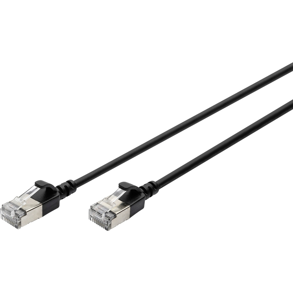 Digitus Dk-1632-a-020s-bl Rj45 Patchkabel Cat 6a F/ftp 2 M Schwarz Farbcodiert, Geschirmt, Mehrdräht