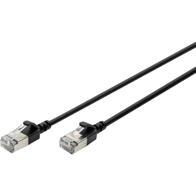 Digitus Dk-1632-a-020s-bl Rj45 Patchkabel Cat 6a F/ftp 2 M Schwarz Farbcodiert, Geschirmt, Mehrdräht