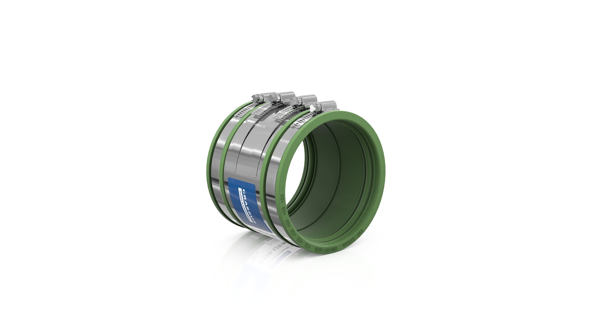 Cr Schlauchadapter Typ 2b Csc 125 Fkm (110-125mm), Bis 2,5 Bar, Fkm / V2a