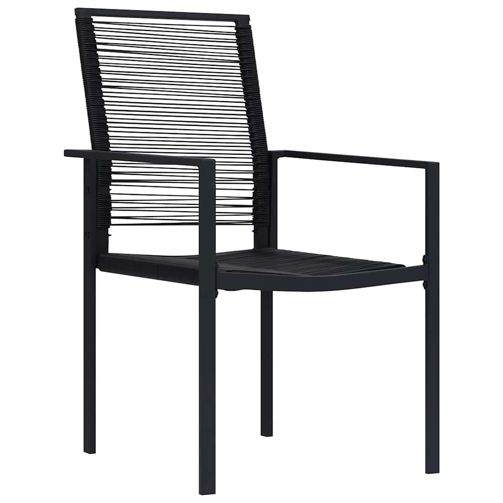 Maison Exclusive - Gartenstühle 4 Stk. Pvc Rattan Schwarz