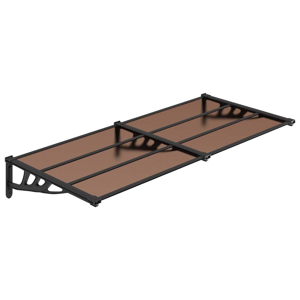 Maison Exclusive - Türvordach Schwarz 199x90 Cm Polycarbonat