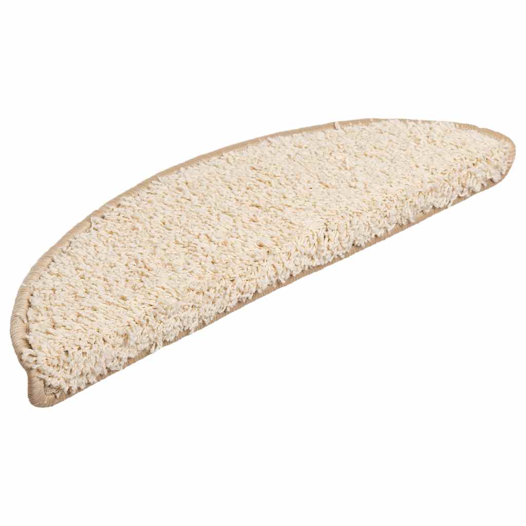 Maison Exclusive - Stufenmatten 30 Stk. 56x17x3 Cm Creme Halbrund