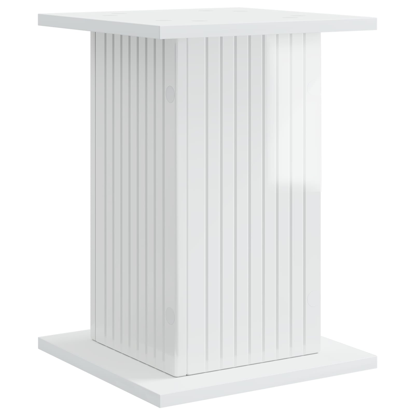 Maison Exclusive - Pflanzenständer Hochglanz Weiß 30,5 X 30 X 43