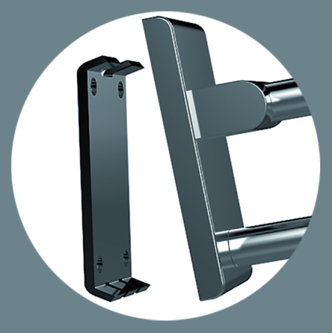 Normbau Inox Care Stützklappgriff Vario Rechts, L Gleich 850, Mit